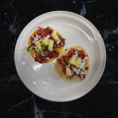 TACOS DE PASTOR DE HARINA