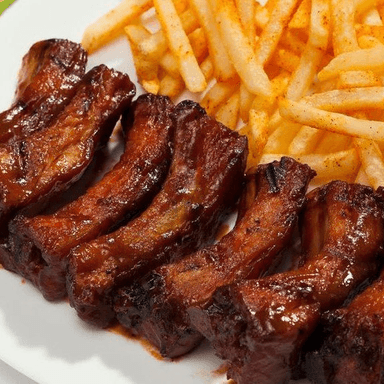 Costillas Al Horno BBQ + Boneless + Dos Té