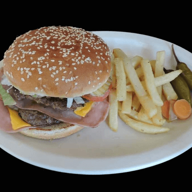 Combo - Hamburguesa Grande doble Carne