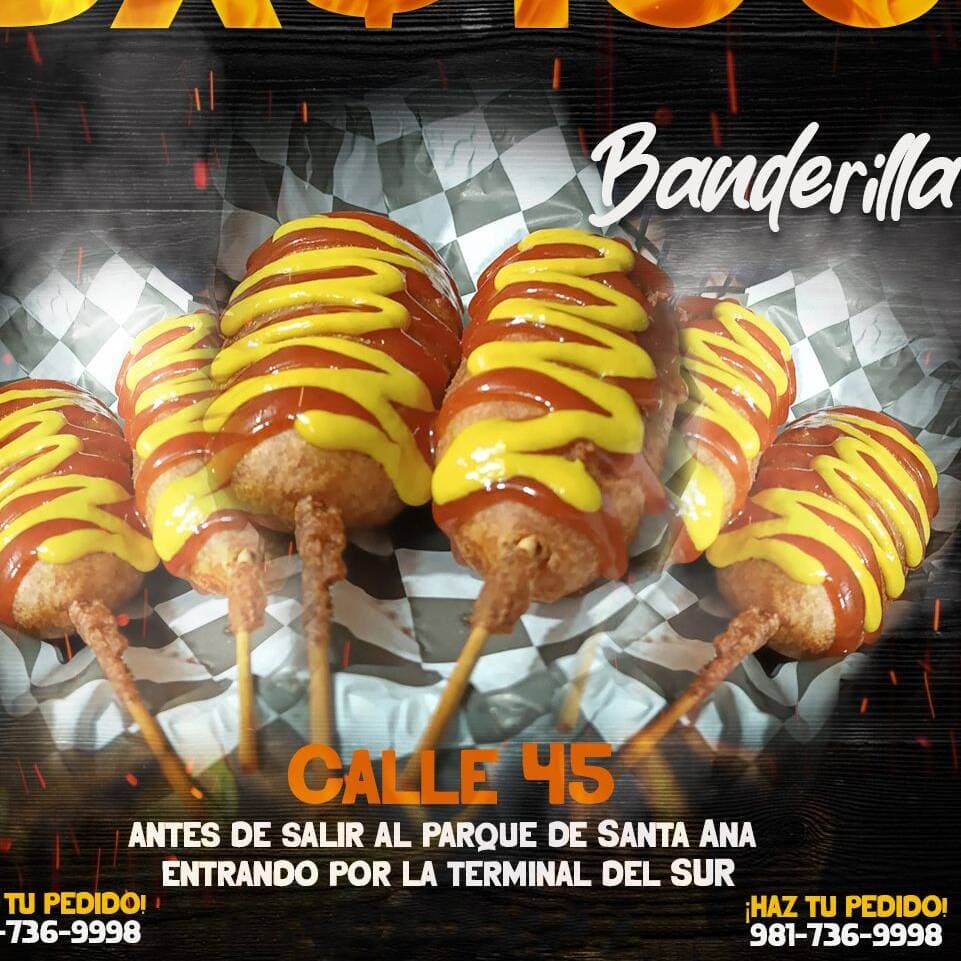 3 Banderillas de Salchicha Roja Para Asar