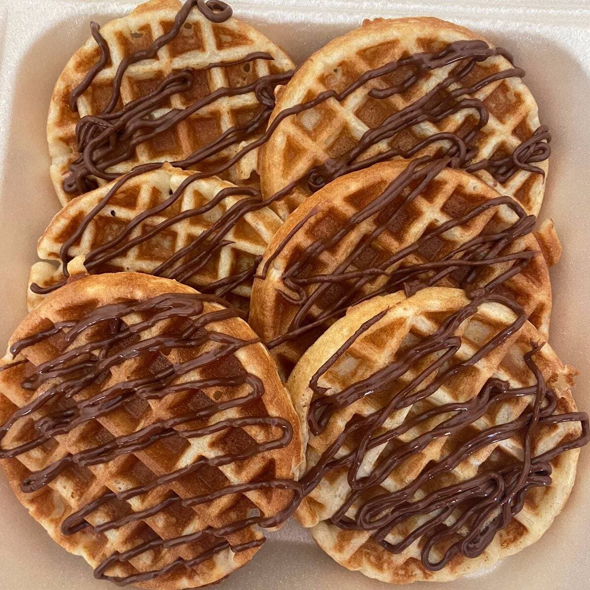 Waffle Circular Mini 6 Piezas Sencillo