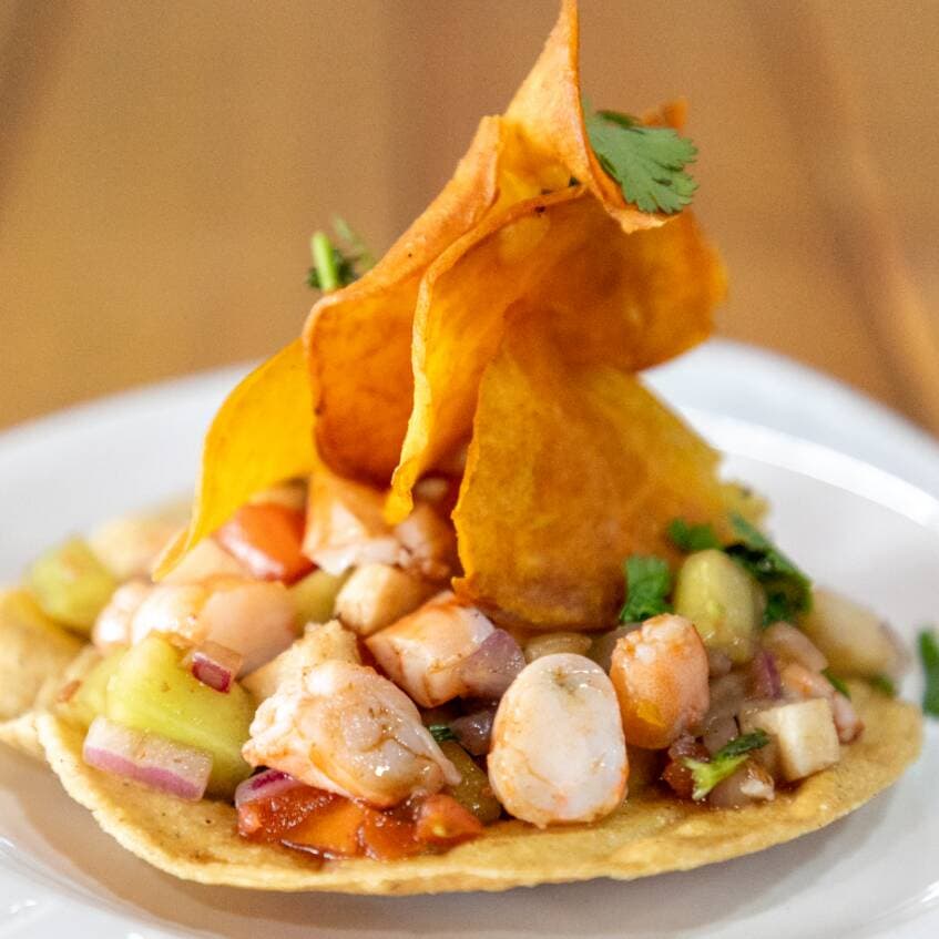 Tostada de Ceviche la 91