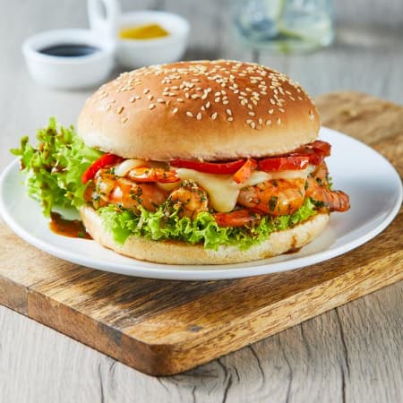 Hamburguesa de camarón