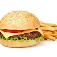 Hamburguesa Sencilla con Papas a la Francesa