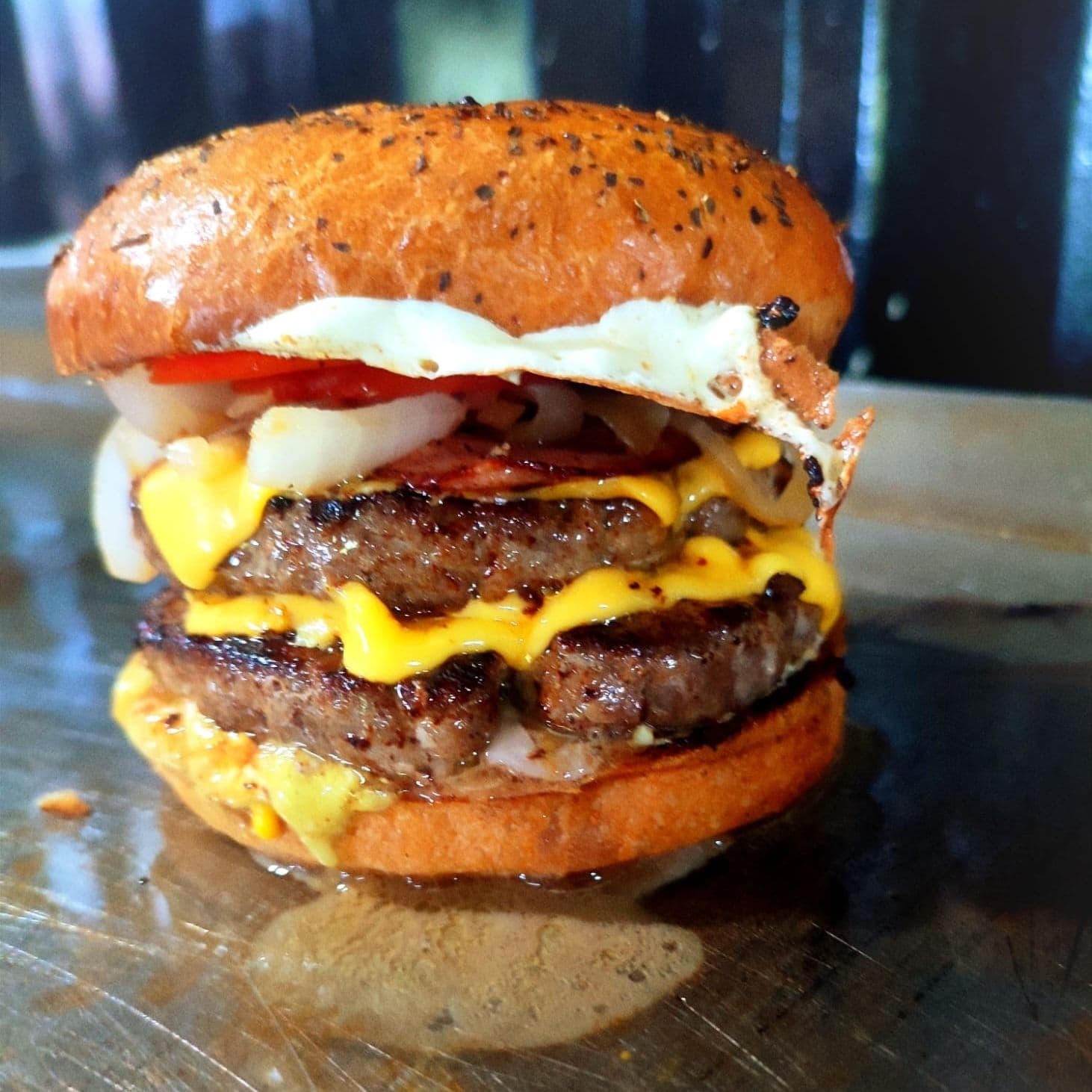 Hamburguesa Doble con papas