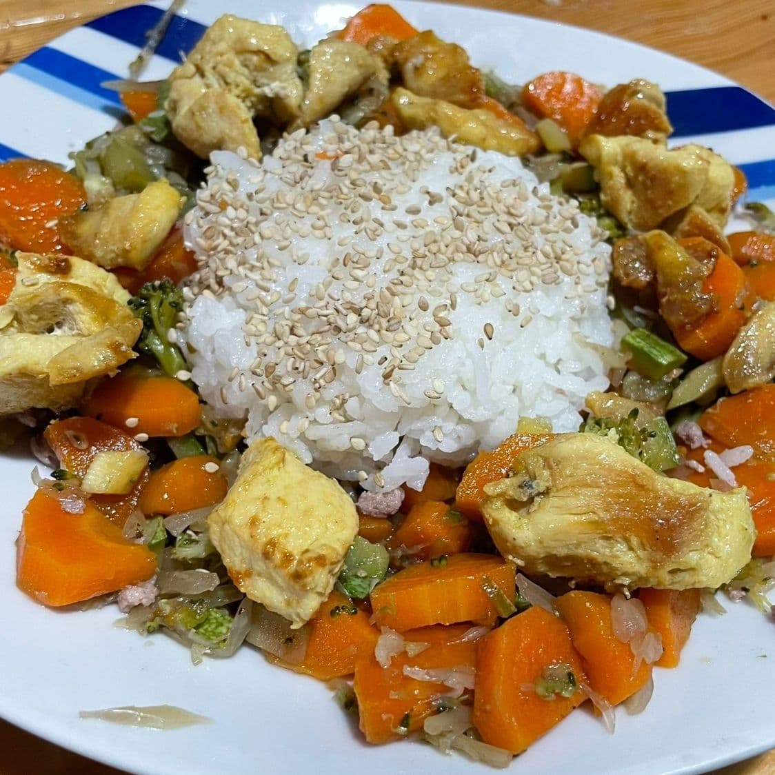 Tepanyaki de pollo