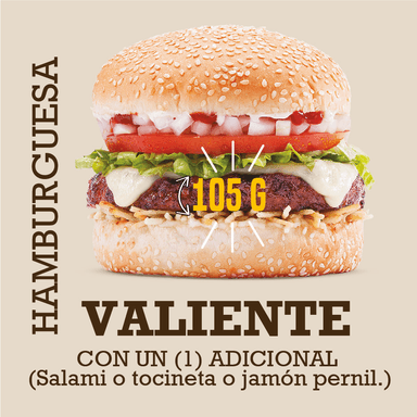 Hamburguesa Valiente 105 g