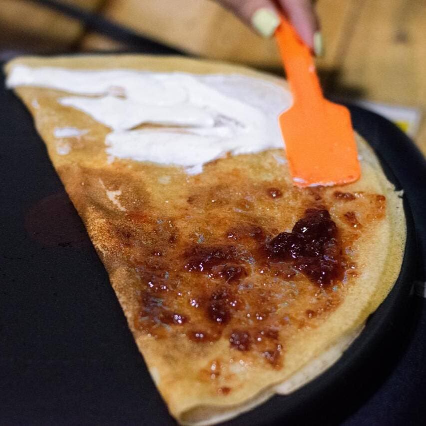 Crepa Mermelada de Fresa y Philadelfia