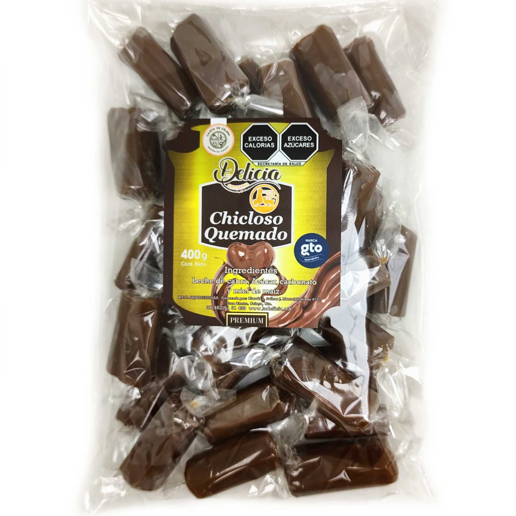 Chicloso Quemado 400 Gramos