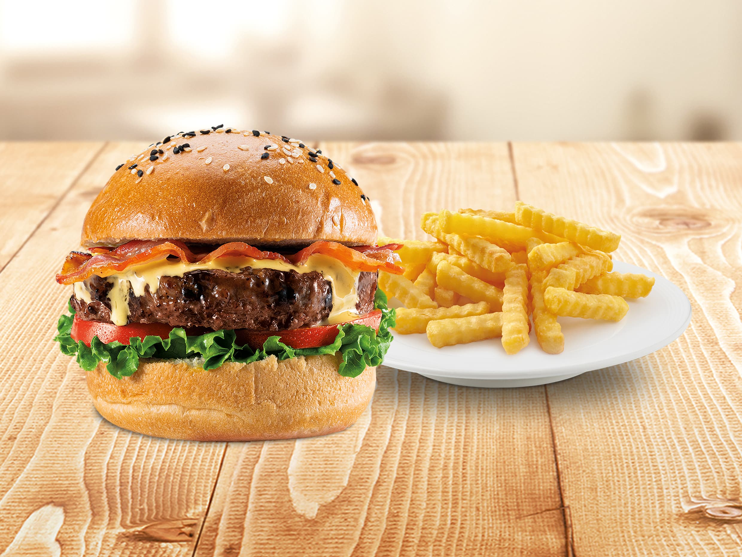 Hamburguesa Suprema + Papas