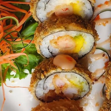Camaron tempura+ bebida