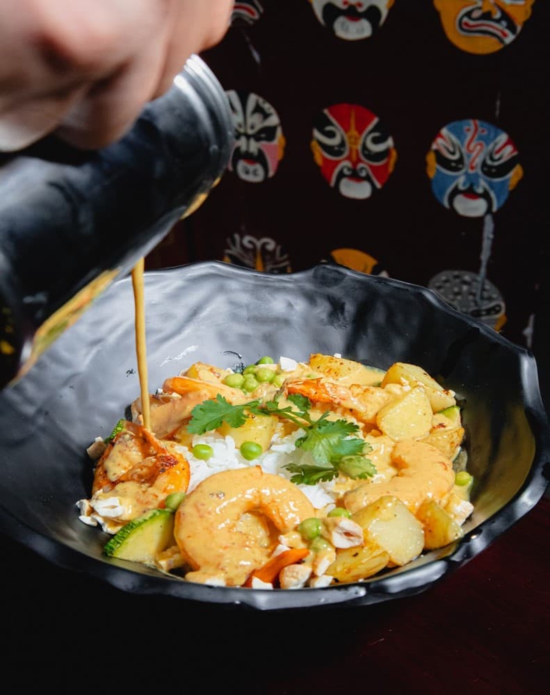 Camarones Curry Amarillo