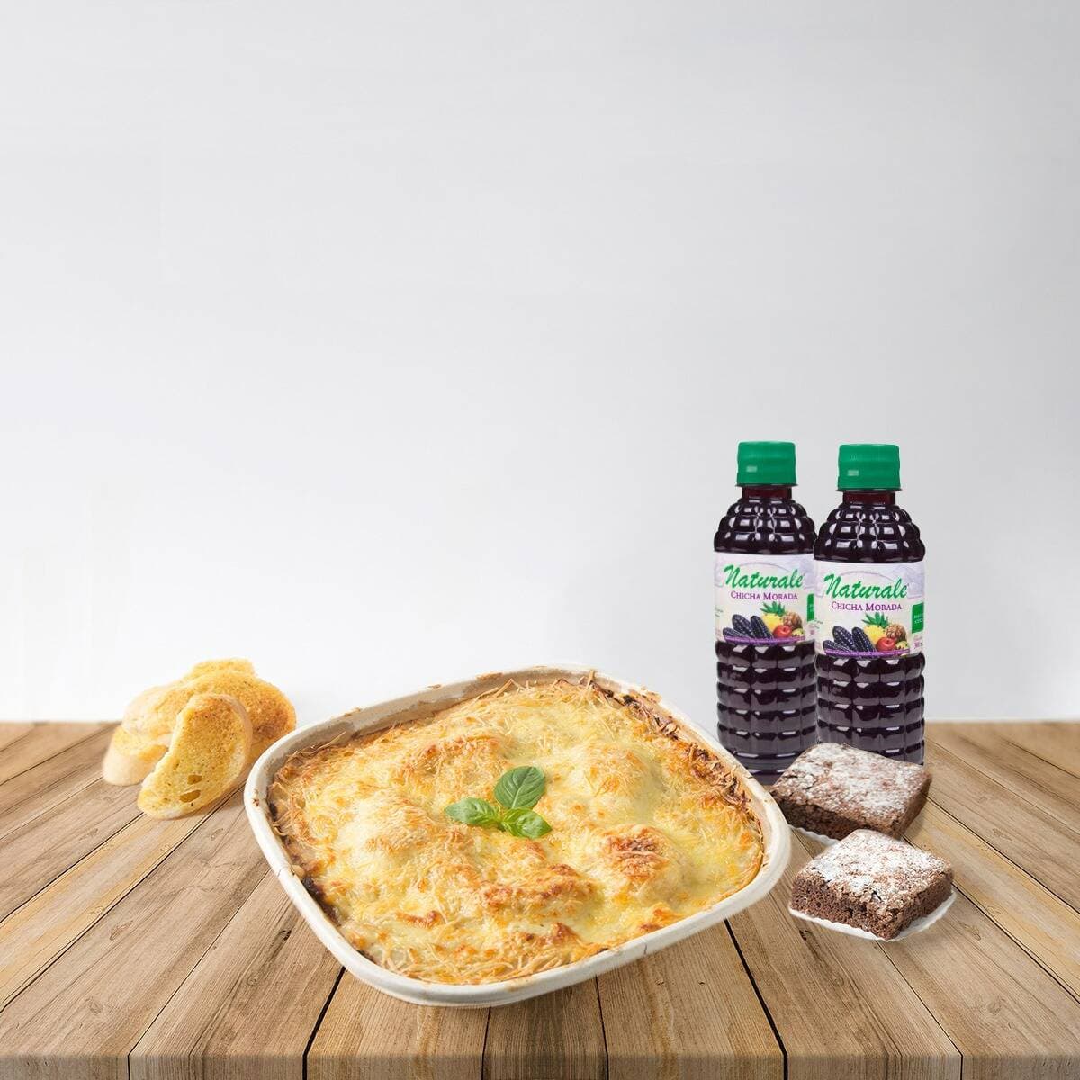 Combo Lasagna para 2 + Brownies