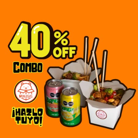 Combo 2 Woks de Cerdo + 2 Boing