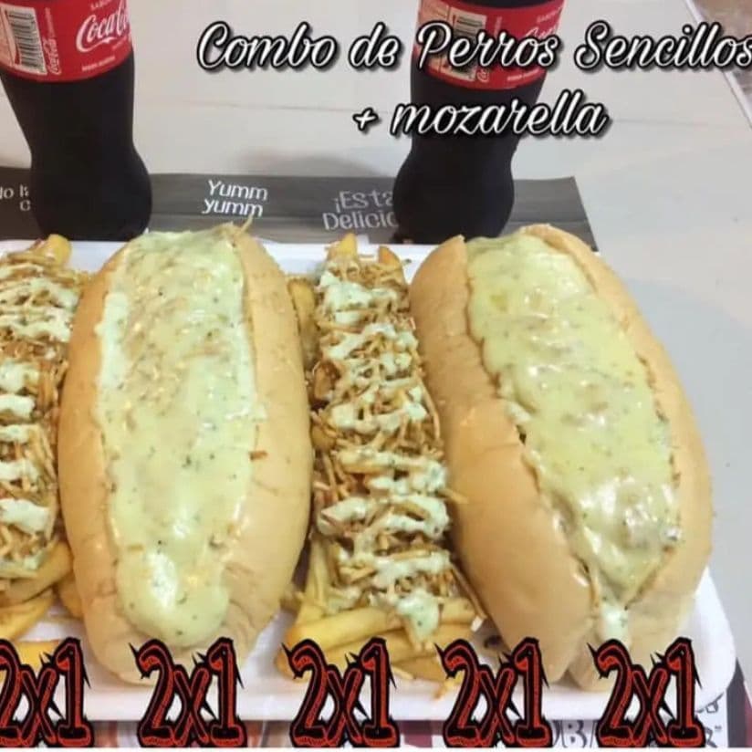 2 X 1 Perros Gratinados + 2 Papas Francesas, 🌭🌭