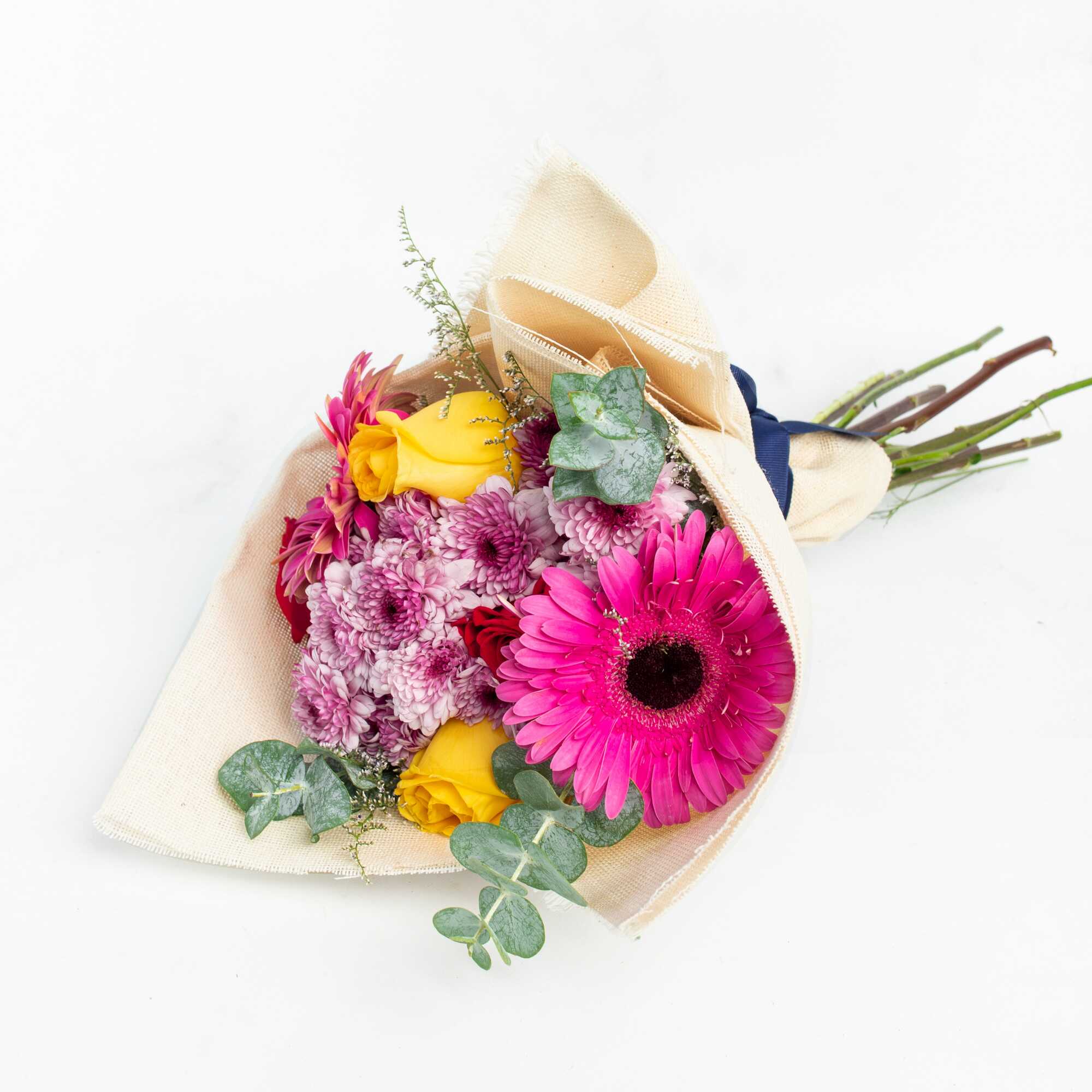 Ramo de Gerberas, Morelianas,Rosas Roja y Amarilla