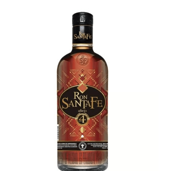 Ron santa fe añejo   4 años 750 ml