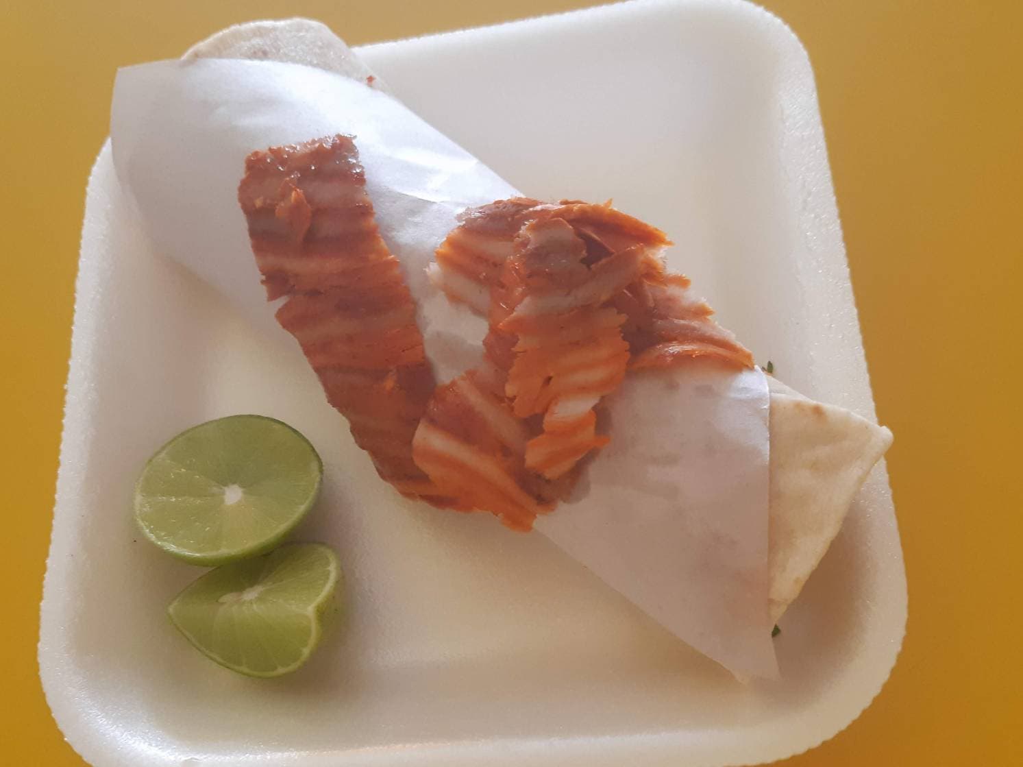 Taco al Pastor en Tortilla Árabe