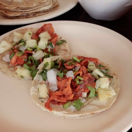 Taco Pastor en Harina