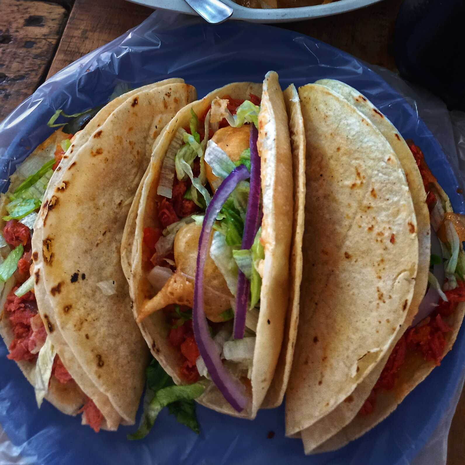 Taco Mixto (Camarón Y Marlín)