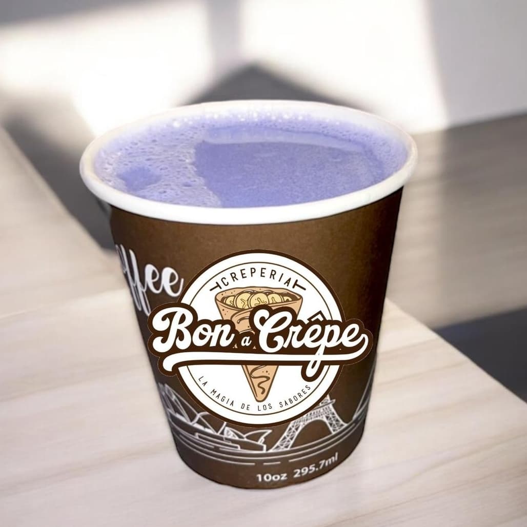 Taro Latte Caliente