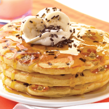 3 Hot Cakes Lechera, Mermelada y NUTELLA