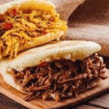 Arepa Rellena de Carne Res