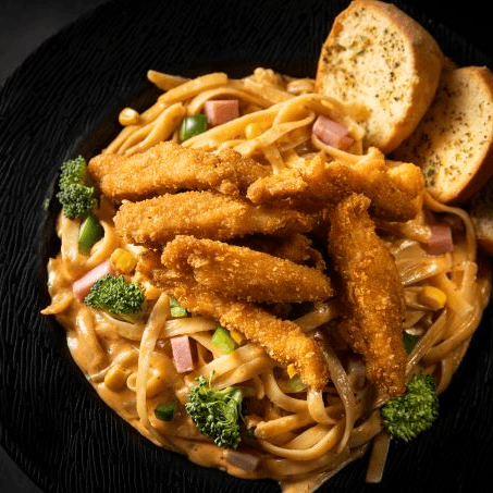 Arma tu Pasta con Pollo y 4 Ingredientes