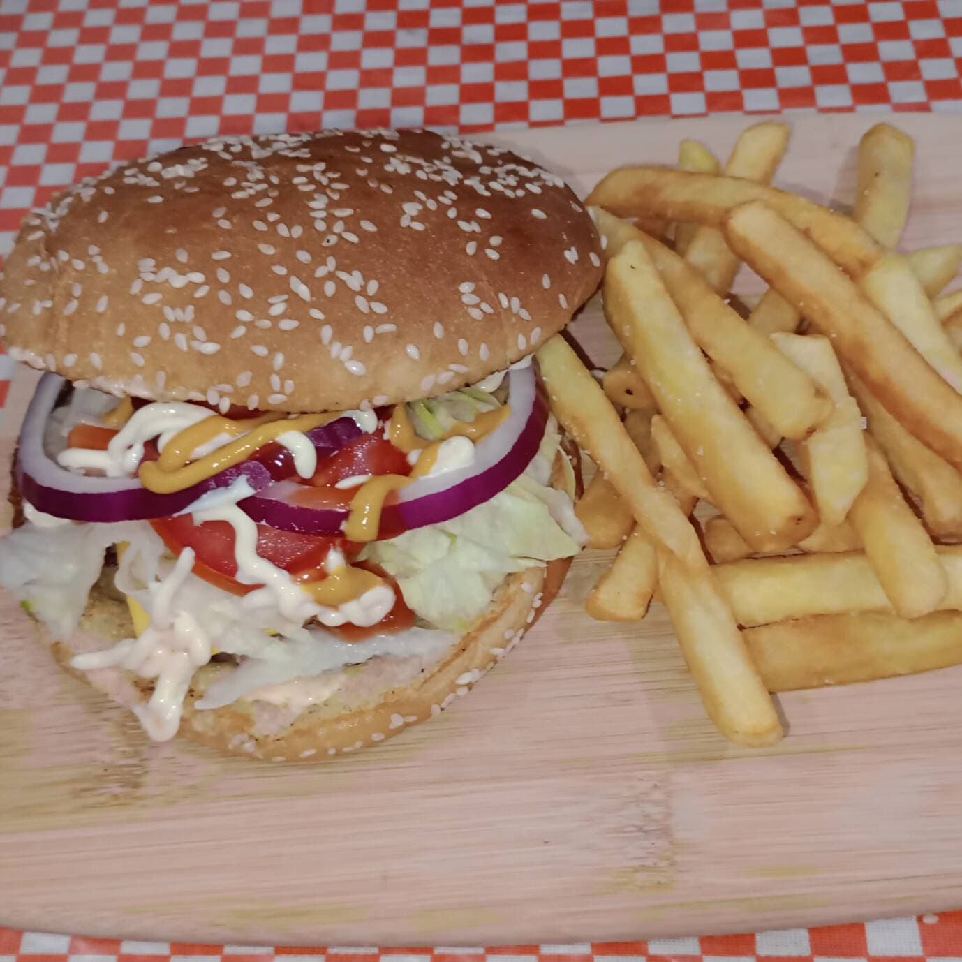Hamburguesa Clasica + Papas