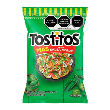 Tostitos verdes con aguachile