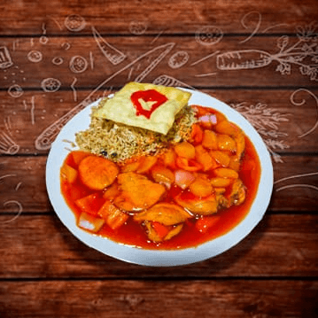 Pollo con Durazno