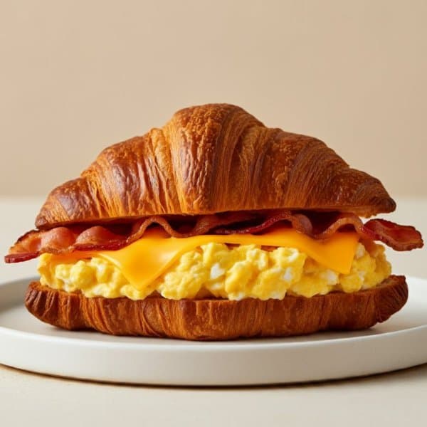 Croissant de Huevo, Tocineta y Queso