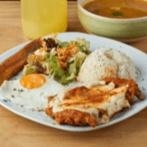 Menú Ejecutivo con Pollo a la Parmigiana