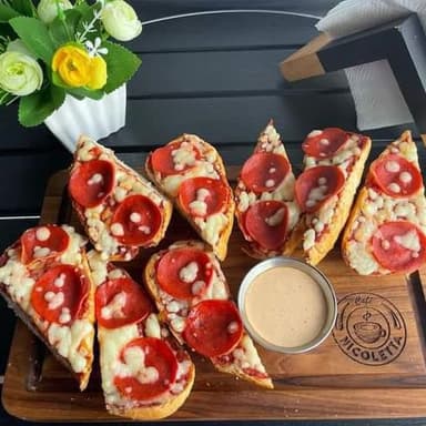 Molletes Pizza (4 Piezas)