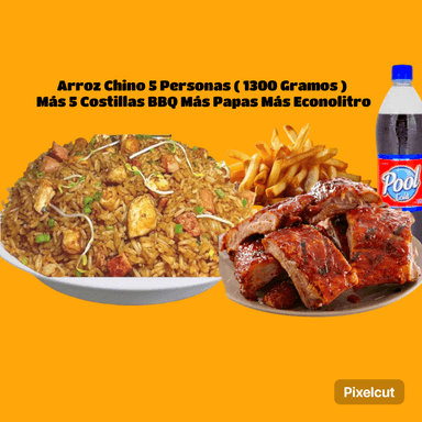 Arroz Chino Mega Costillas BBQ