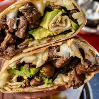 Burro Arrachera con Bistec