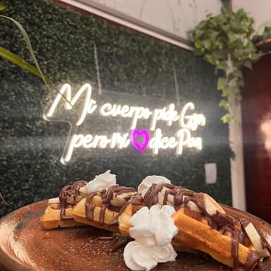 Waffle de Nutella y Plátano
