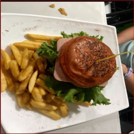 Hamburguesa de Jamón y Queso