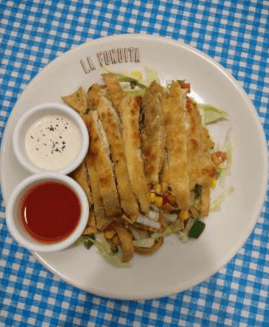 Ensalada búfalo con pollo