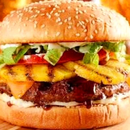 Hamburguesa Hawaiana Doble