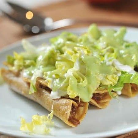 Flautas deliciosas 4 piezas
