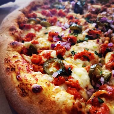 PIZZA  MEXICANA  GRANDE    BASE  DE FRIJOL
