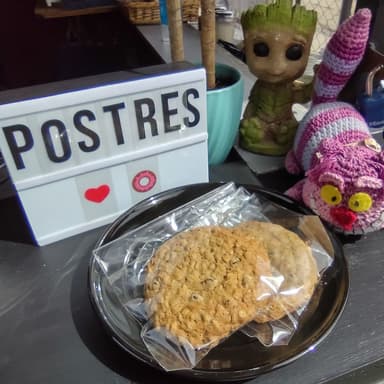 Galleta con chispas de chocolate