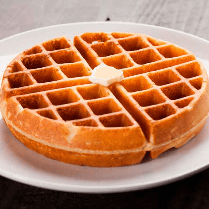 Waffle de Fresa Platano