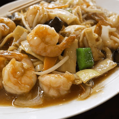 Chop Suey en Salsa con Camarones medio