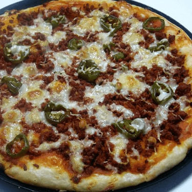 PIZZA MEXICANA A LA LEÑA