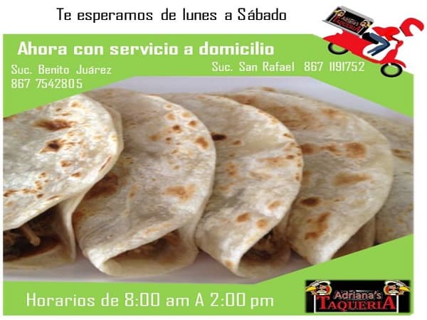 ADRIANA'S TAQUERÍAS SUC. SAN RAFAEL