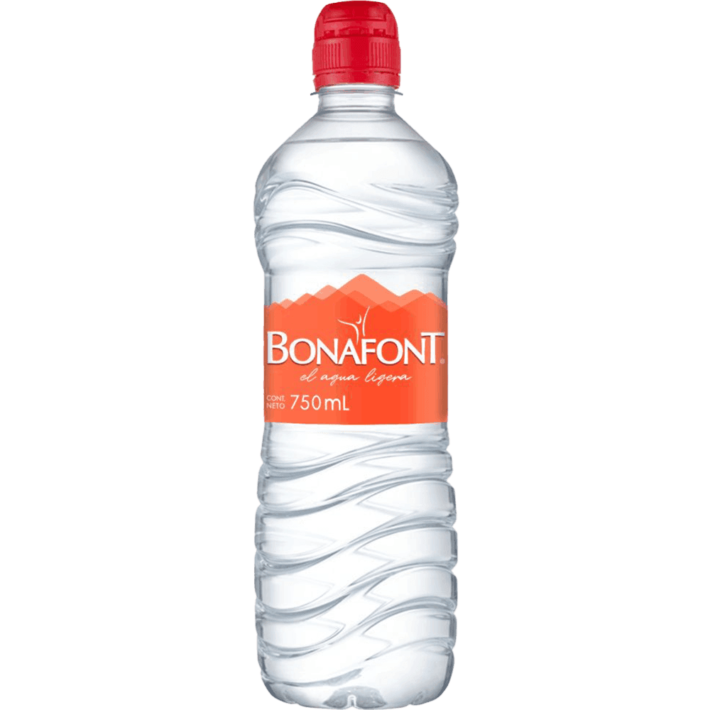 AGUA NATURAL BONAFONT 750 ML BOTE