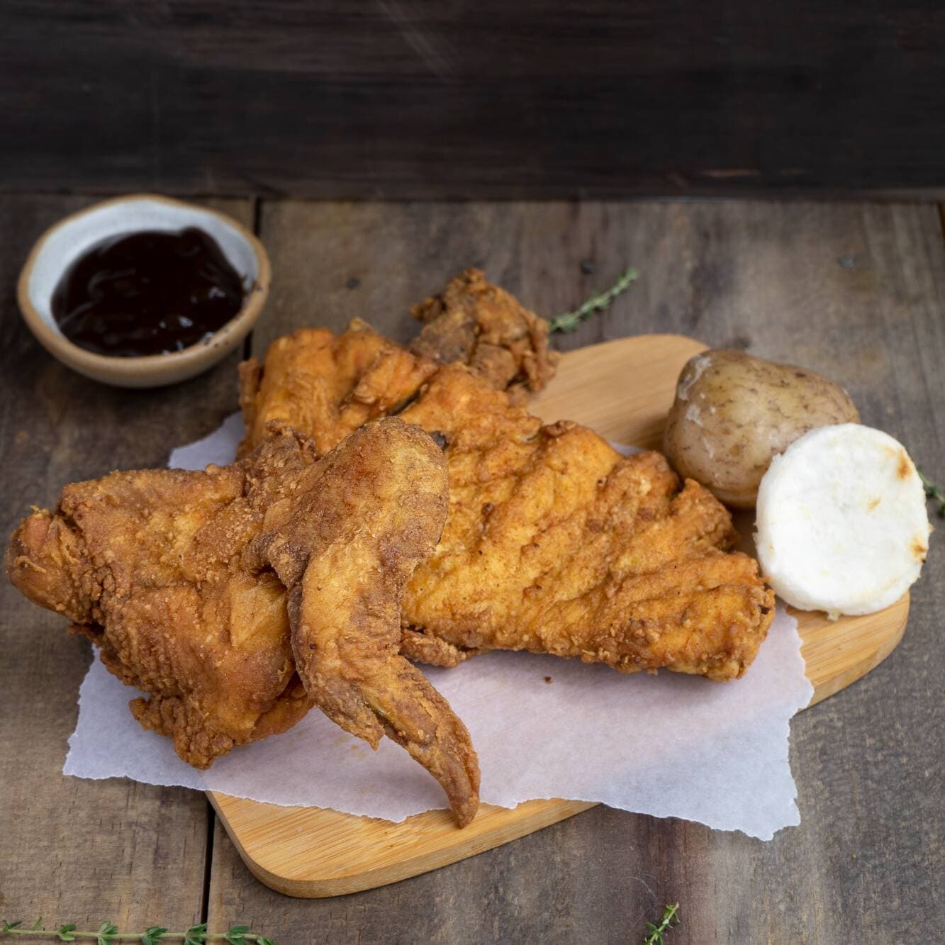 1/4 Pollo Apanado