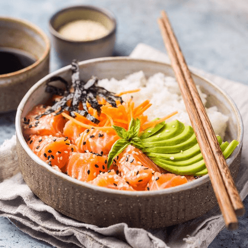 BOWL SALMON FRESCO + BEBIDA GRATIS